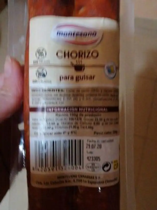 Chorizo para guisar