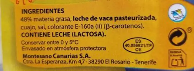 Queso gouda nutrition facts table