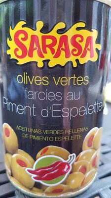 Sarasa Olives vertes farcies au piment d'Espelette