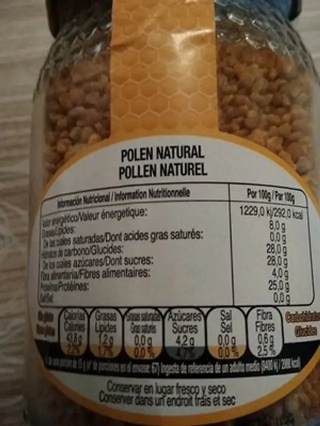 Polen ingredients label