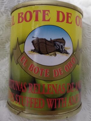 Aceitunas rellenas de anchoa front packaging