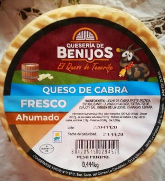 Queso de cabra frnesco ahumado