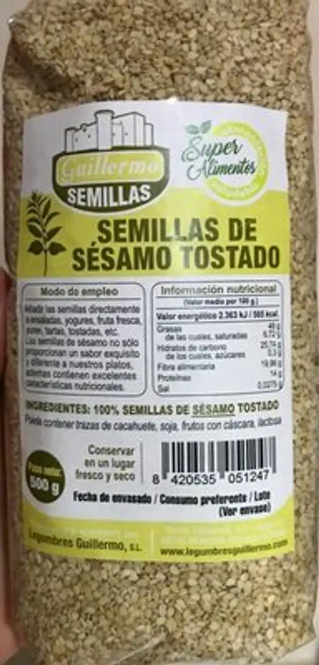 Semillas de sésamo tostado