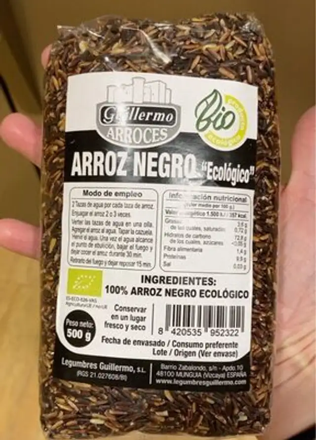 Arroz negro ecologico