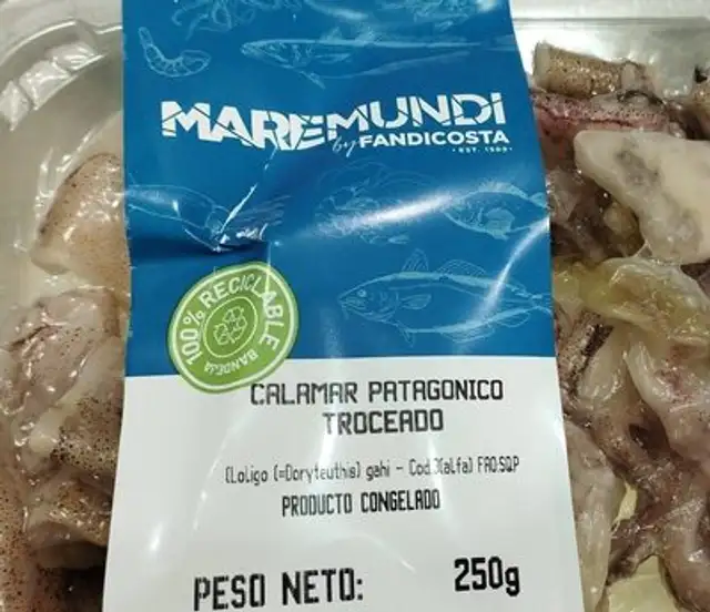Calamar patagónico troceado