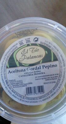 Aceituna gordal pepino