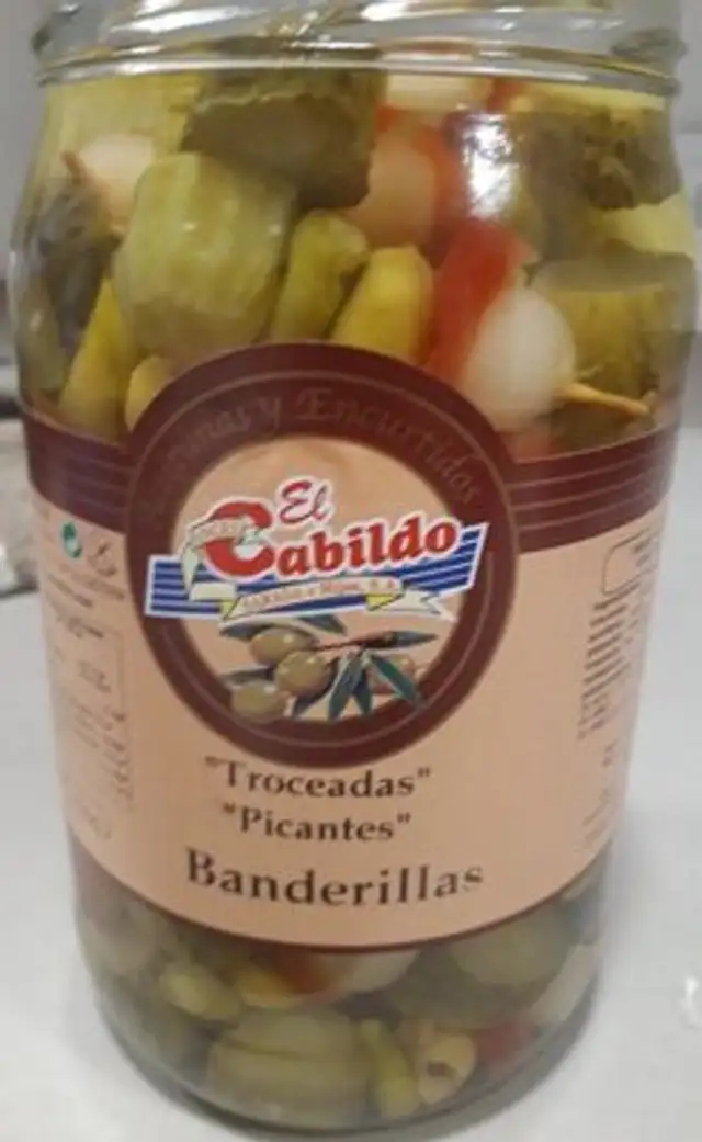 Banderillas troceadas picantes