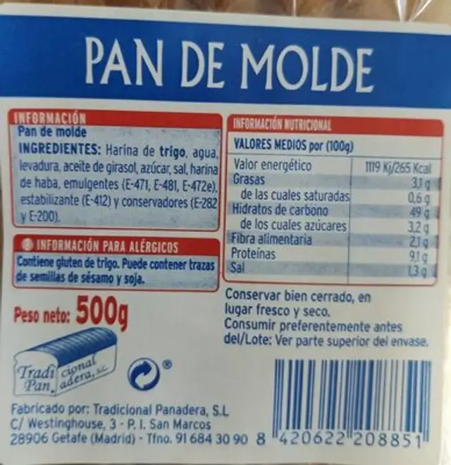 Pan de molde