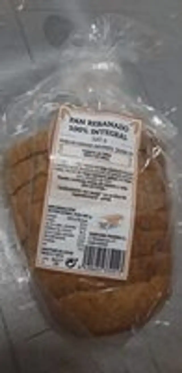 Pan rebanado 100% integral