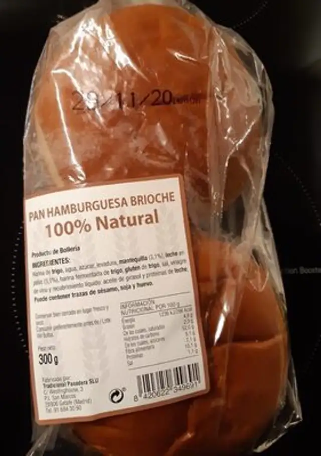Pan hamburguesa brioche