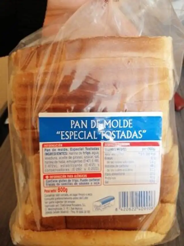 Pan de molde "especial tostadas"