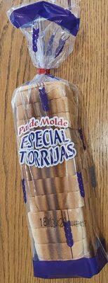 Pan de molde para torrijas front packaging
