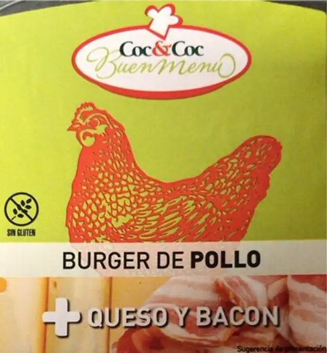 Burguer de Pollo + queso y bacon