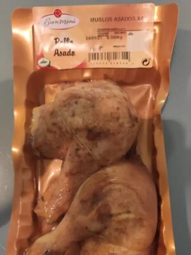 Muslos de pollo asado