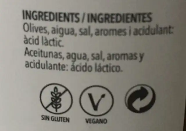 Masrojana ARBEQUIN.450 ingredients label