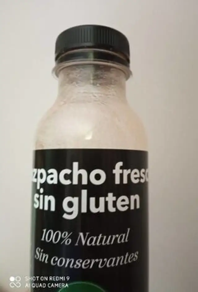 Gazpacho fresco sin gluten