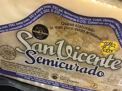 Queso semicurado San Vicente