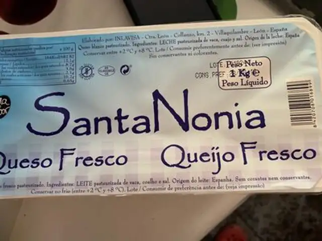 Queso fresco Santa Nonia