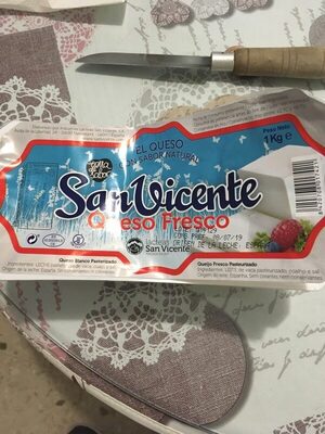 Queso fresco front packaging