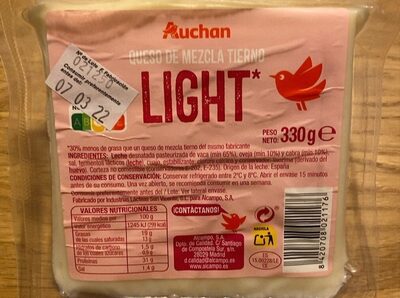 Queso de mezcla tierno light