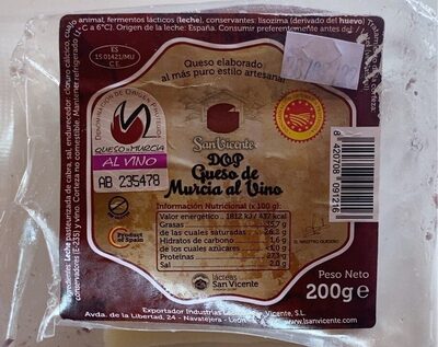 DOP queso de Murcia al vino