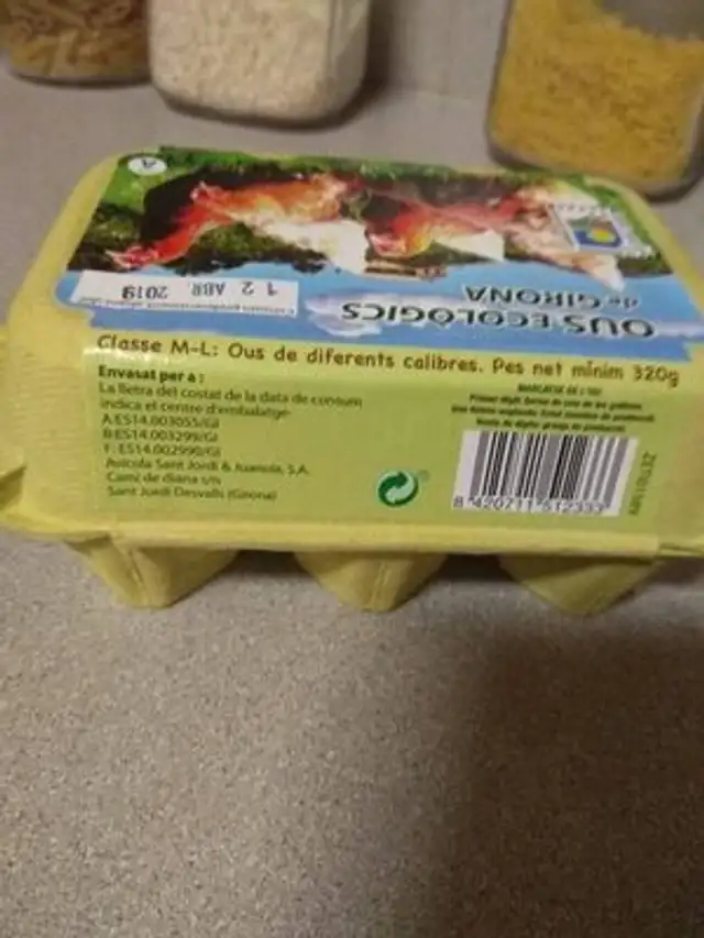 OUS ECOLOGICS DE GIRONA nutrition facts table