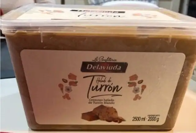 Helado turron