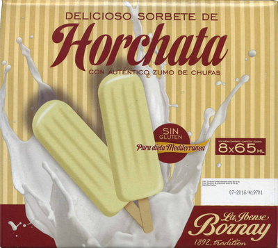 Polos de horchata
