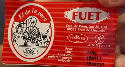 Fuet front packaging