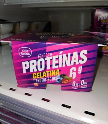 Gelatina sabor Frutos Rojos Rico en Proteínas