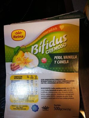 Yogurt Pera, vainilla y canela