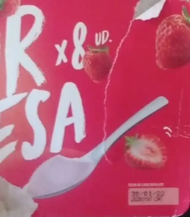 Yogur de fresa