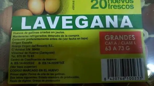 Huevos nutrition facts table