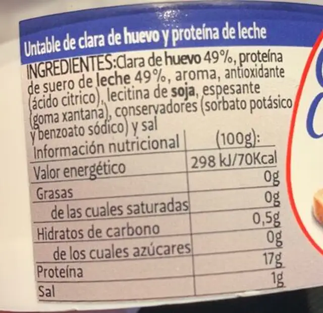Queso cremoso pr-ou nutrition facts table