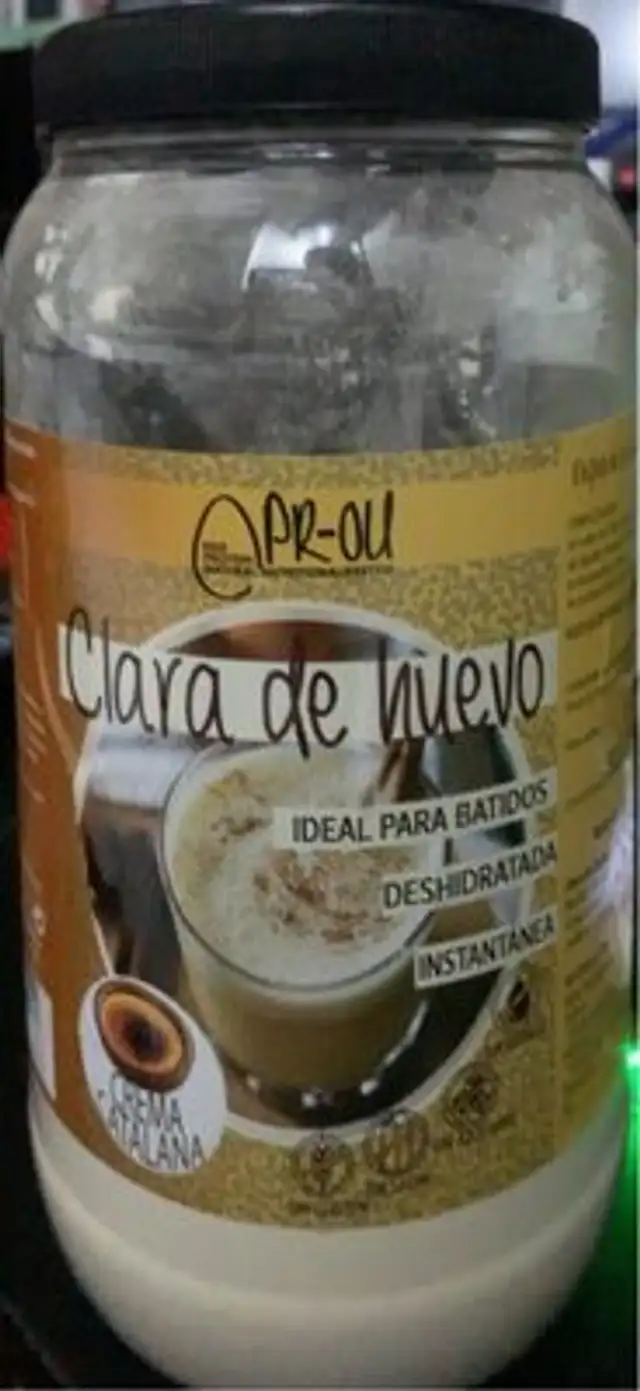 Clara de huevo deshidratada