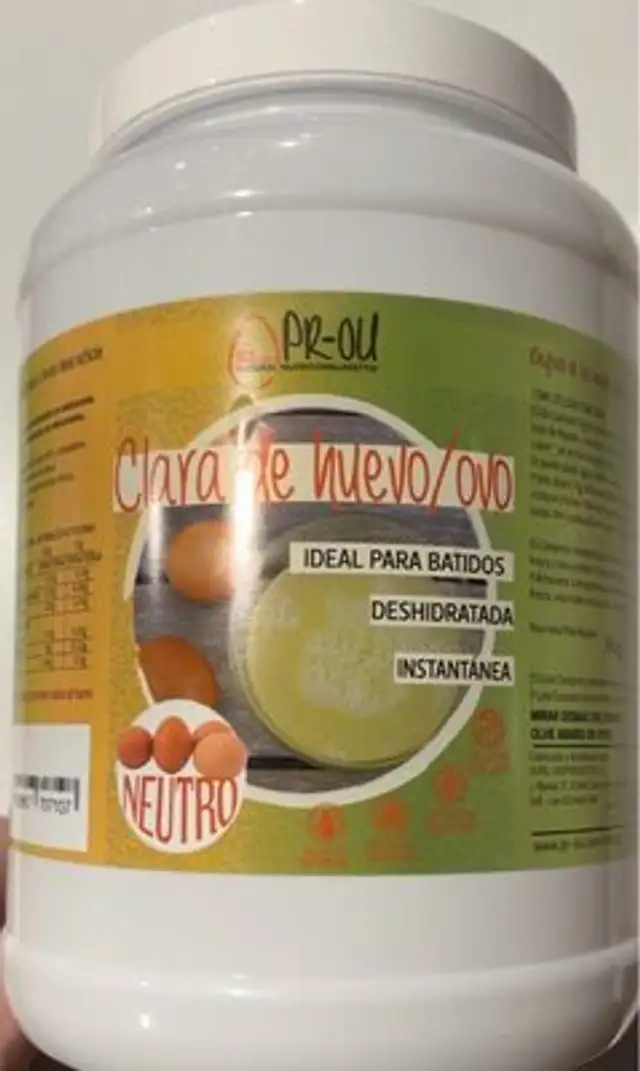 Clara de huevo deshidratada