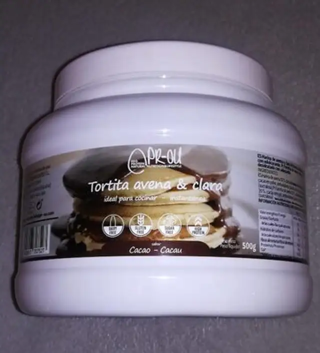 Tortita avena & clara cacao
