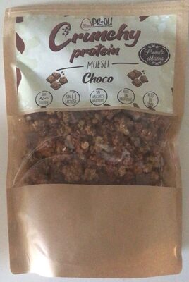 Muesli crunchy protein front packaging