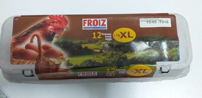 12 huevos XL front packaging