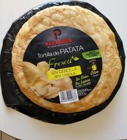 Tortilla de patata fresca sin cebolla