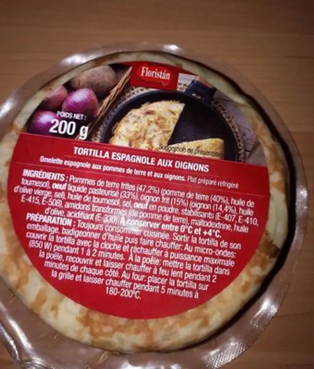 Tortilla espagnole aux oignons