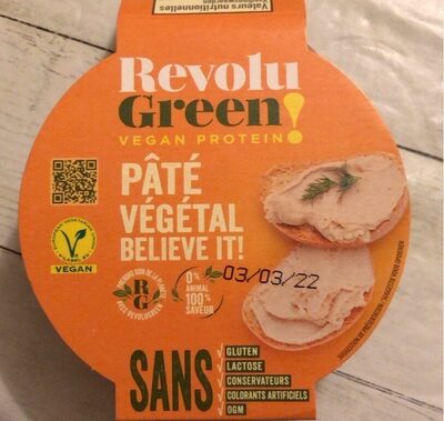 Paté végétal Believe It