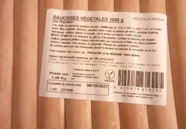 Saucisses végétales