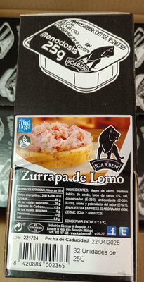 Zurrapa lomo tarrina 25g