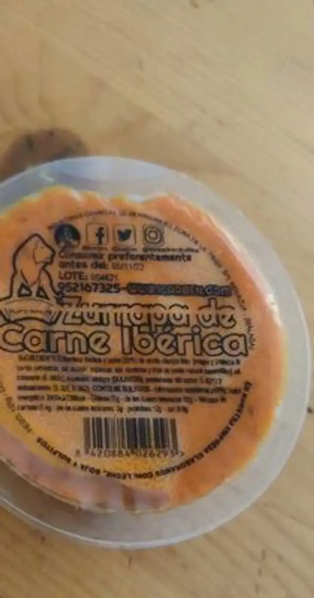 Zurrapa de Carne Iberica nutrition facts table