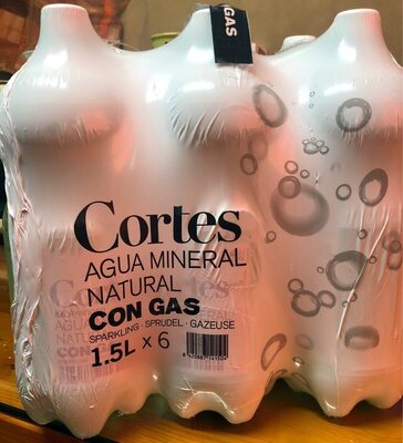 Agua mineral con gas grande