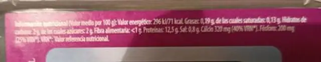 Queso fresco villalón nutrition facts table