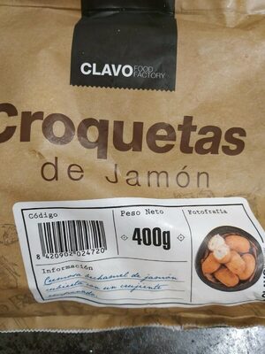 Croquetas de jamon front packaging