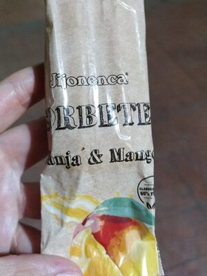 Sorbete de naranja y mango