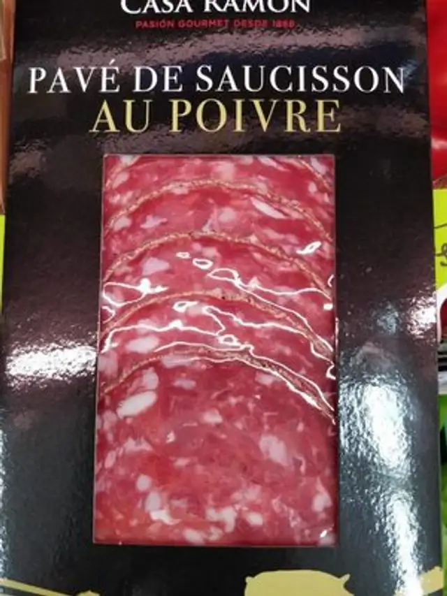 Pavé de saucisson au poivre